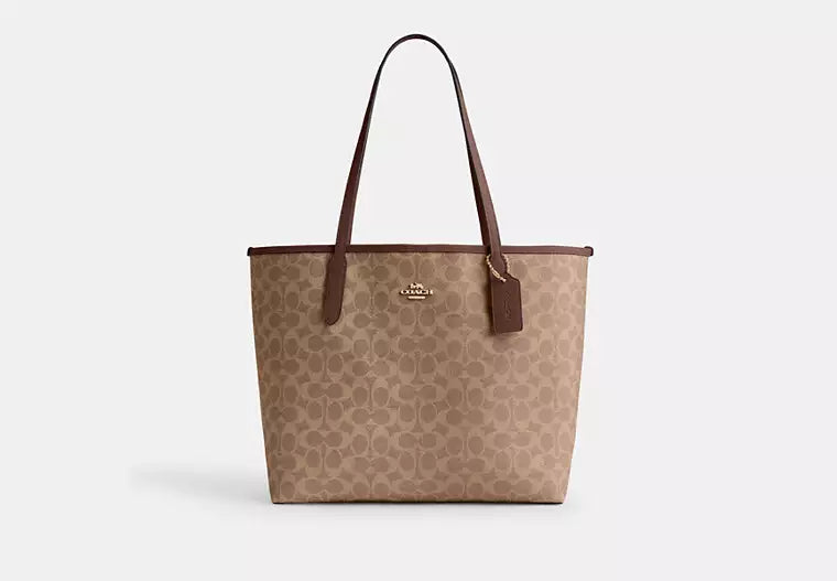 02 - COACH City Tote Bag In Signature Canvas