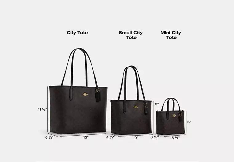 06 - ENTREGA INMEDIATA - COACH City Tote Bag In Signature Canvas