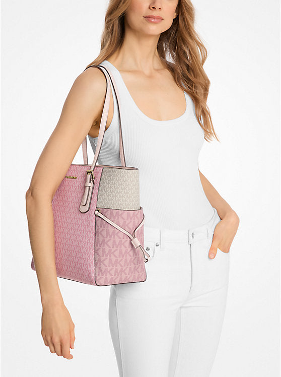 07 - SOBRE PEDIDO - MICHAEL KORS Voyager Large Color-Block Signature Logo Tote Bag