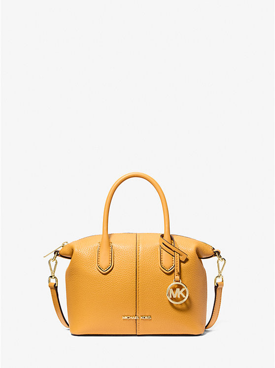 104 - MICHAEL KORS Hyde Small Pebbled Leather Satchel