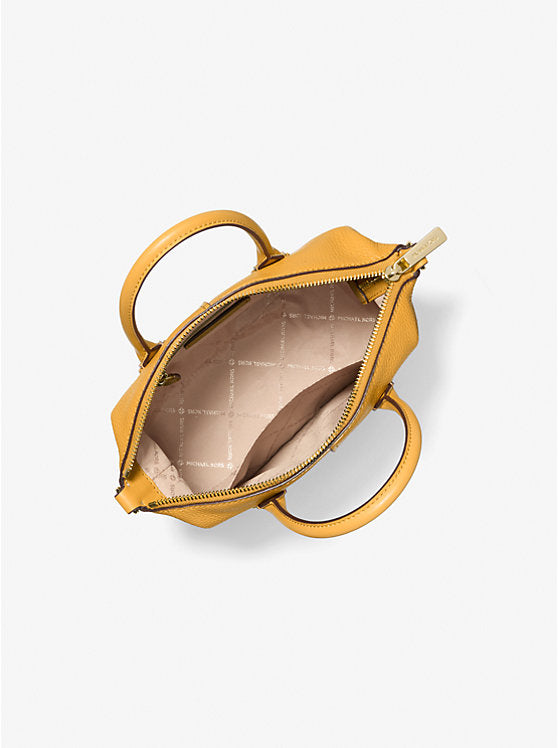 104 - MICHAEL KORS Hyde Small Pebbled Leather Satchel