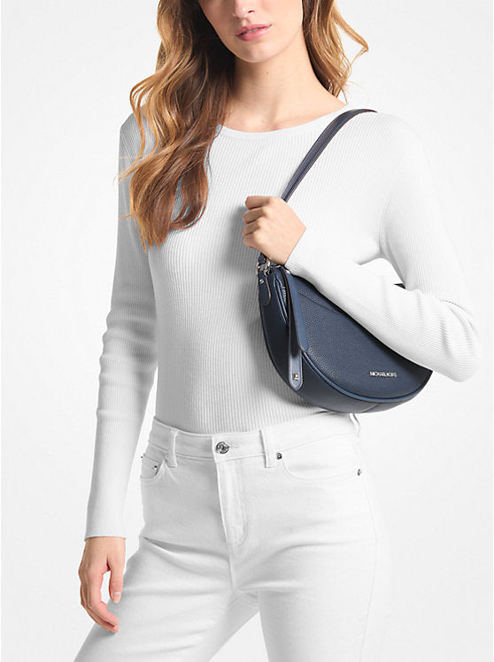 113 - MICHAEL KORS Dover Medium Leather Crossbody Bag