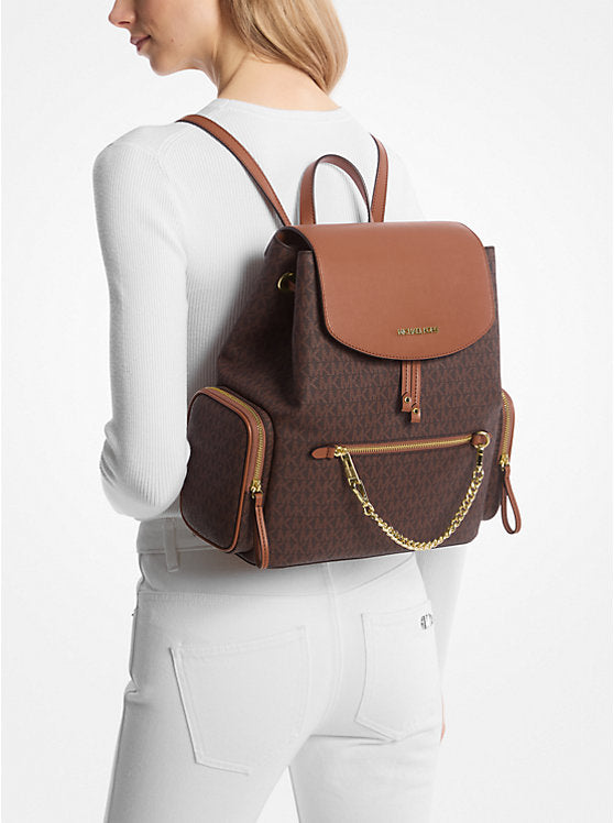 119 - MICHAEL KORS Jet Set Large Logo Backpack