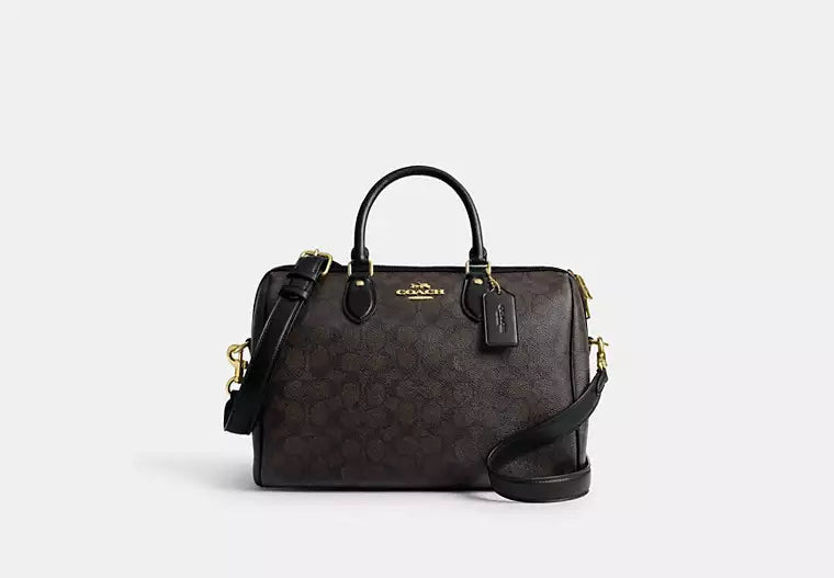 12 - SOBRE PEDIDO - COACH Rowan Large Satchel Bag In Signature Canvas