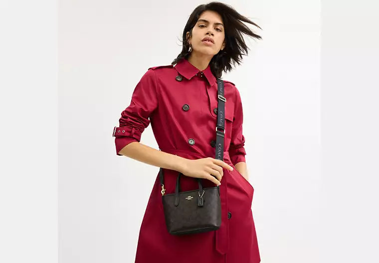 12 - COACH City Mini Tote Bag In Signature Canvas