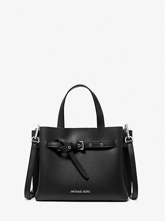 122 - MICHAEL KORS Emilia Small Pebbled Leather Satchel