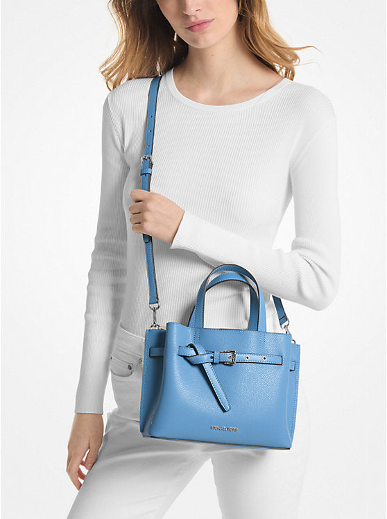 123 - MICHAEL KORS Emilia Small Pebbled Leather Satchel