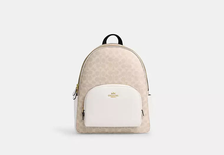 13 - SOBRE PEDIDO - COACH Large Court Backpack In Signature Canvas