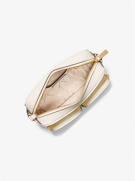 135 - MICHAEL KORS Jet Set Medium Leather Crossbody Bag with Case for Apple Airpods Pro