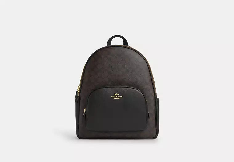 14 - SOBRE PEDIDO - COACH Large Court Backpack In Signature Canvas