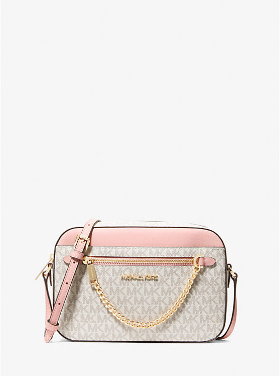 141 - MICHAEL KORS Jet Set Large Logo Crossbody Bag