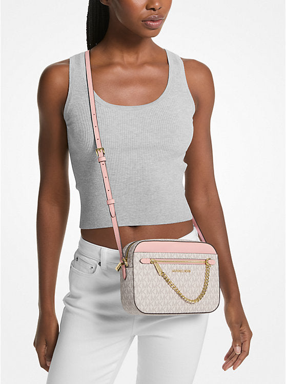 141 - MICHAEL KORS Jet Set Large Logo Crossbody Bag