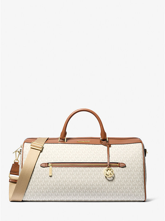 151 - MICHAEL KORS Jet Set Travel Extra-Large Signature Logo Duffel Bag