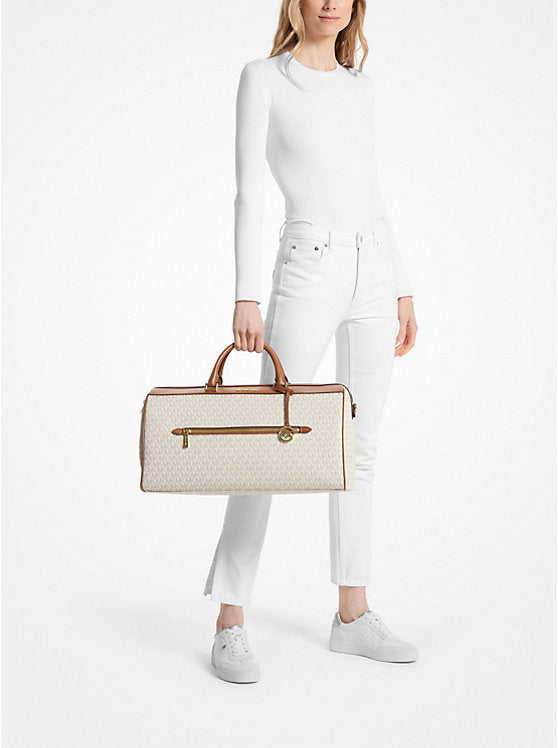 151 - MICHAEL KORS Jet Set Travel Extra-Large Signature Logo Duffel Bag