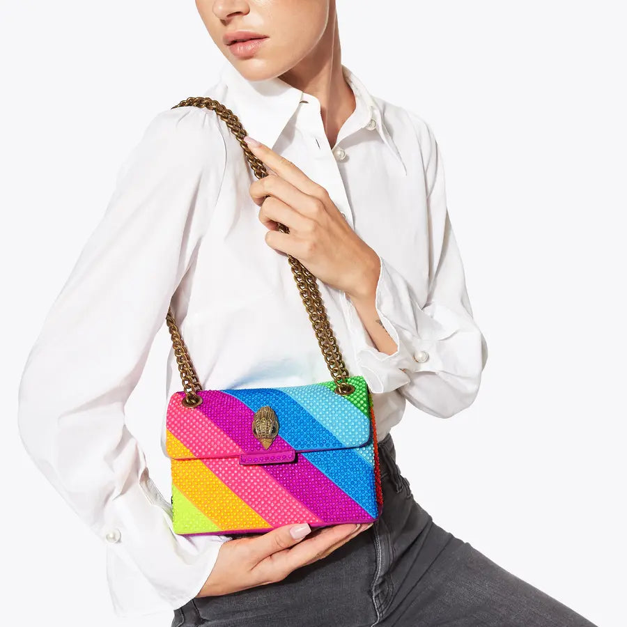 177 - KURT GEIGER LONDON mini fabric kensington bag