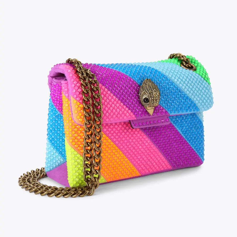 177 - KURT GEIGER LONDON mini fabric kensington bag