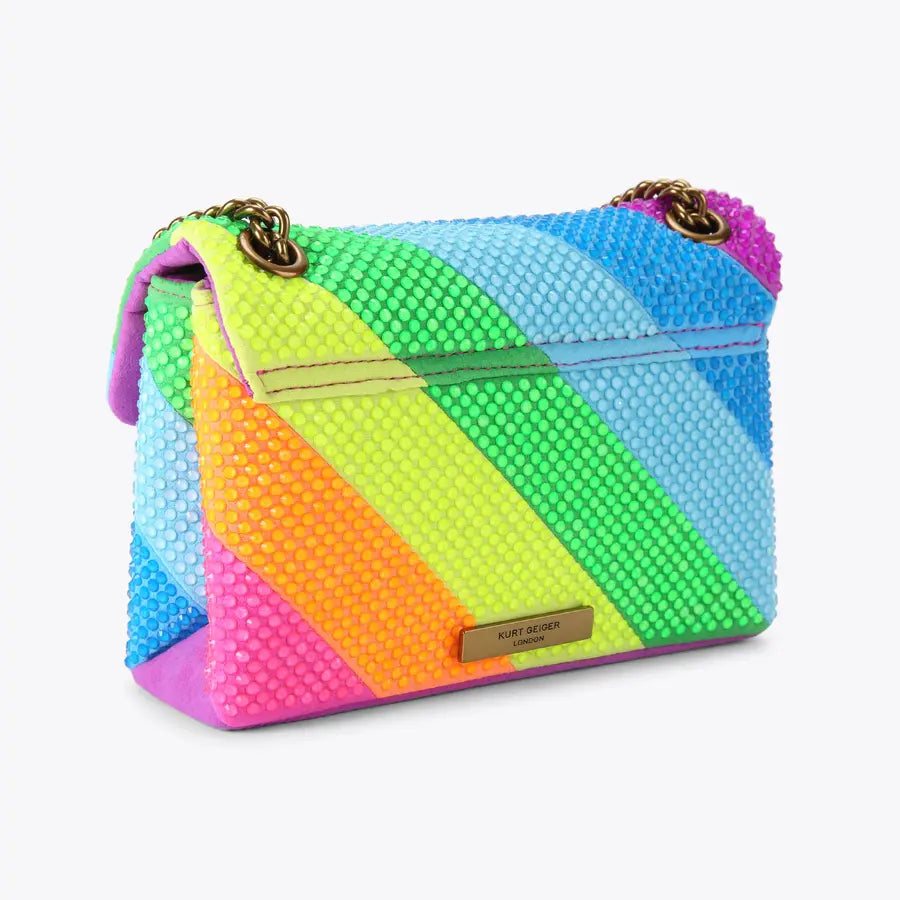 177 - KURT GEIGER LONDON mini fabric kensington bag