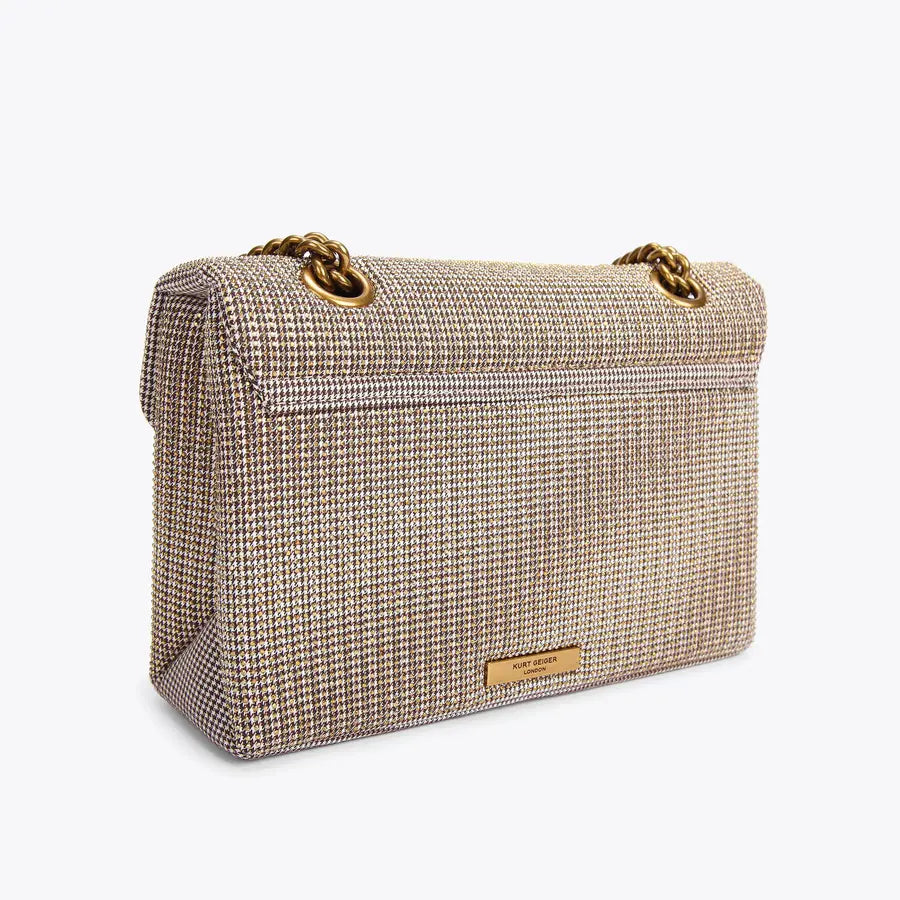 180 - KURT GEIGER LONDON fabric kensington bag