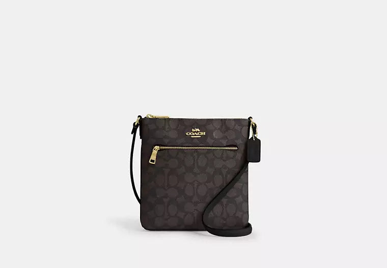 20 - ENTREGA INMEDIATA - COACH Mini Rowan File Bag In Signature Canvas
