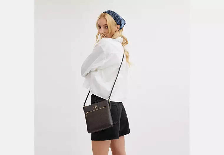 20 - ENTREGA INMEDIATA - COACH Mini Rowan File Bag In Signature Canvas