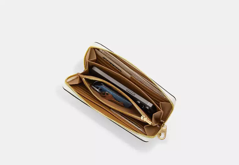 209 - COACH Long Zip Around Wallet
