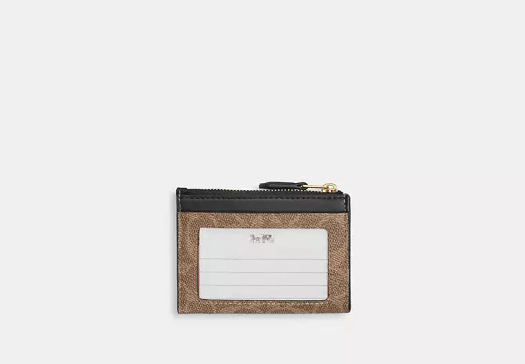 230 - COACH Mini Skinny Id Case In Signature Canvas With Floral Print