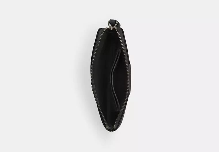 235 - COACH Corner Zip Wristlet In Signature Canvas With Stripe