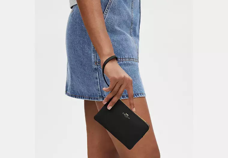 239 - COACH Corner Zip Wristlet