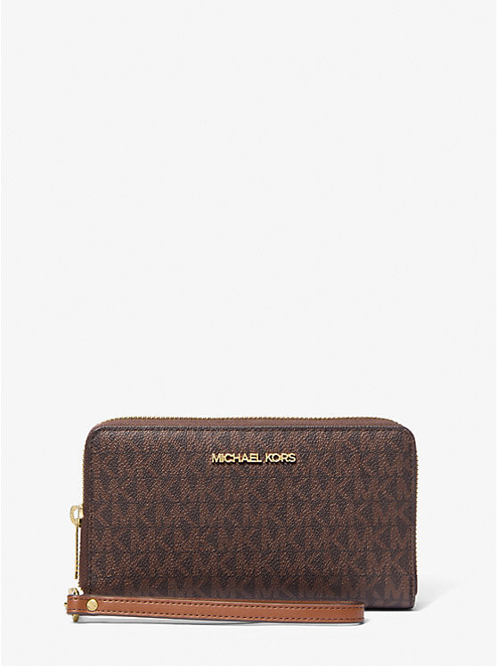 247 - MICHAEL KORS Jet Set Signature Logo Smartphone Wristlet