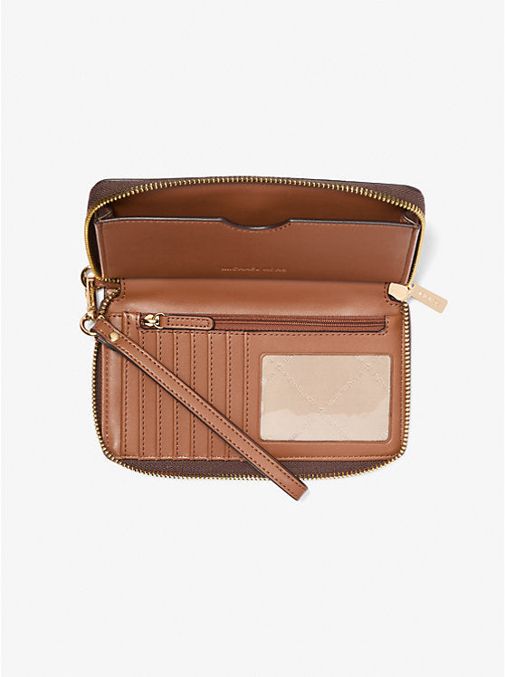 247 - MICHAEL KORS Jet Set Signature Logo Smartphone Wristlet