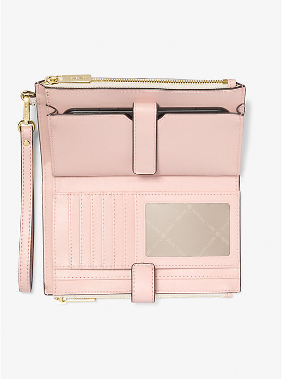 252 - MICHAEL KORS Jet Set Travel Signature Logo Smartphone Wallet
