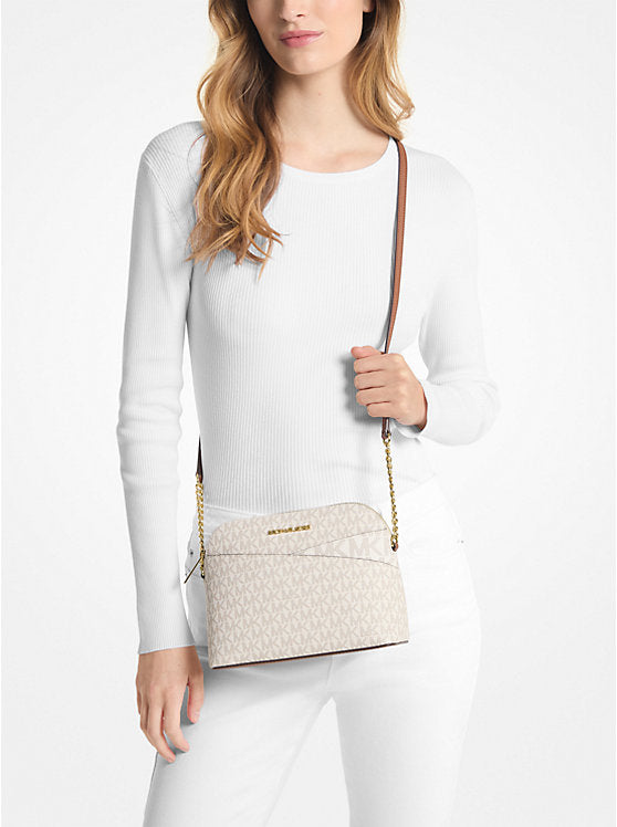 30 - ENTREGA INMEDIATA - MICHAEL KORS Jet Set Travel Medium Logo Dome Crossbody Bag