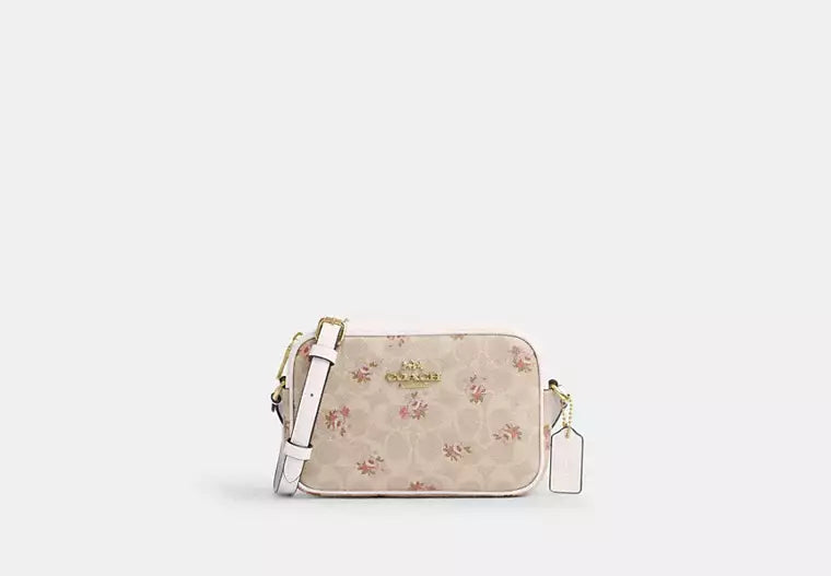 33 - SOBRE PEDIDO COACH Mini Jamie Camera Bag In Signature Canvas With Floral Print