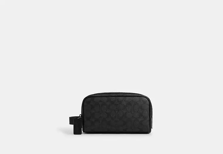 37 - ENTREGA INMEDIATA - COACH Small Travel Kit In Signature Canvas