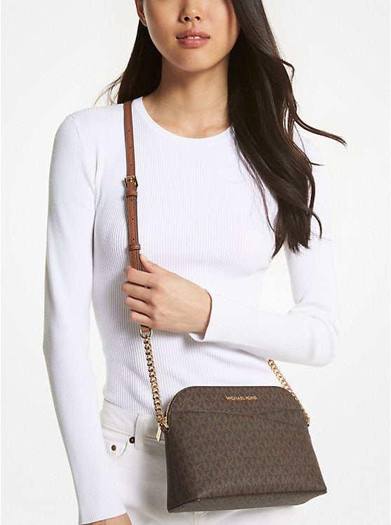 46 - SOBRE PEDIDO - MICHAEL KORS Jet Set Travel Medium Logo Dome Crossbody Bag