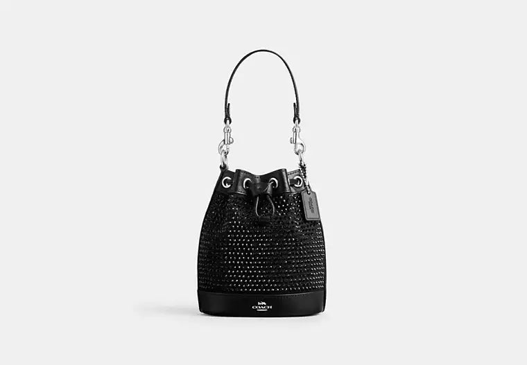 49 - COACH Mini Bucket Bag With Crystal