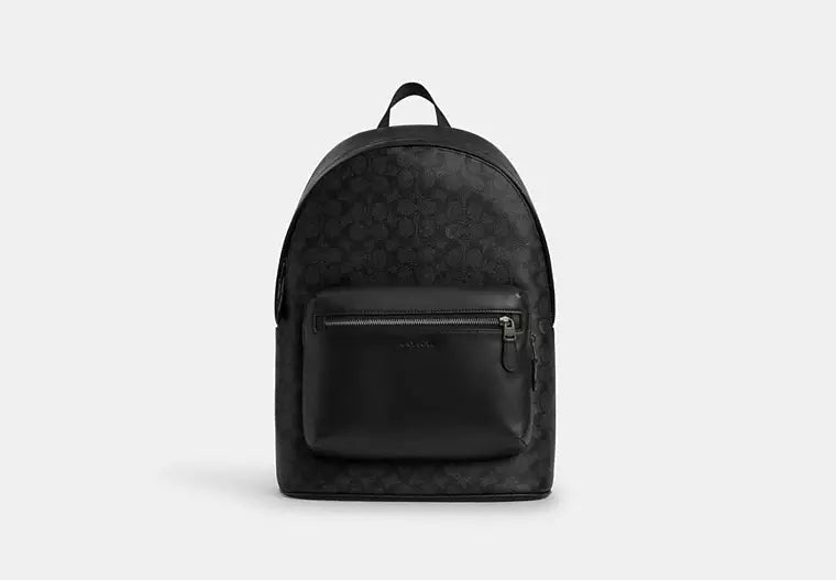 641 - SOBRE PEDIDO - COACH West Backpack In Signature Canvas