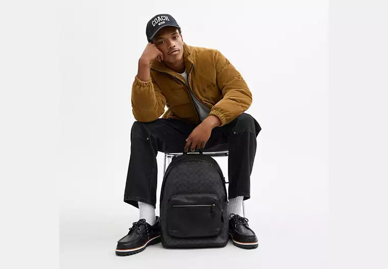 641 - SOBRE PEDIDO - COACH West Backpack In Signature Canvas