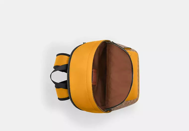 645 - SOBRE PEDIDO - COACH West Backpack In Colorblock Signature Canvas