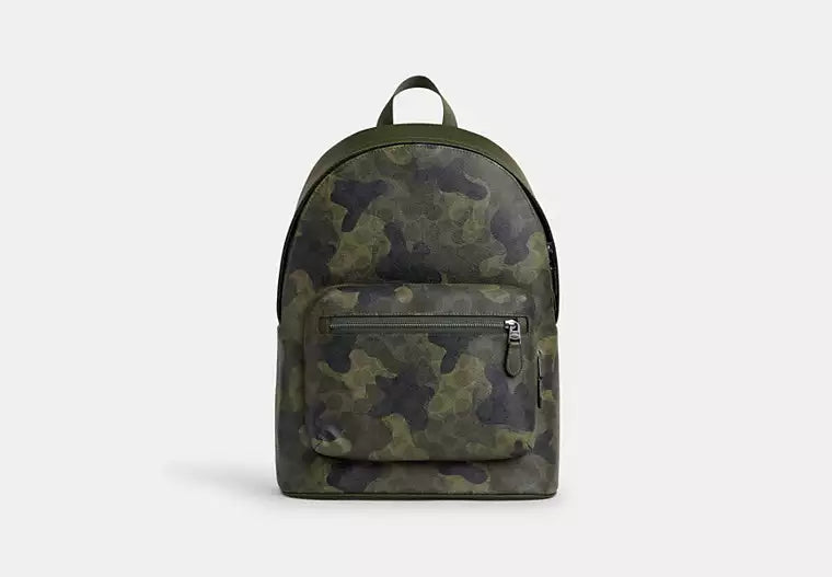 646 - SOBRE PEDIDO - COACH West Backpack In Signature Camo Print