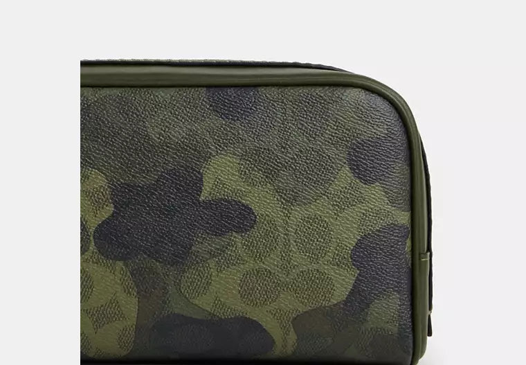 658 - COACH Small Travel Kit In Signature Camo Print