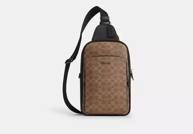 668 - COACH Ethan Pack In Signature Canvas