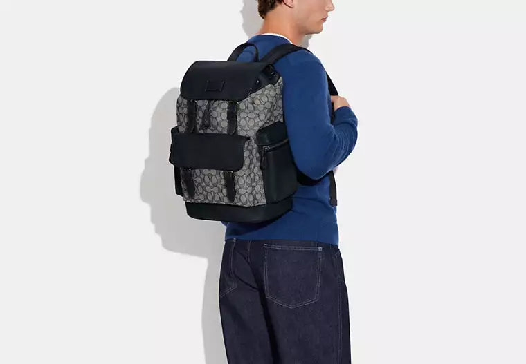 671 - COACH Sprint Backpack In Signature Jacquard