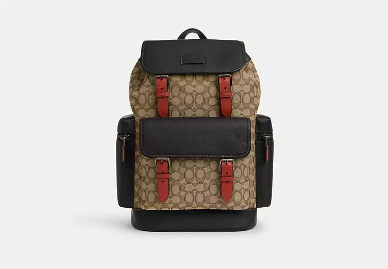 672 - COACH Sprint Backpack In Signature Jacquard