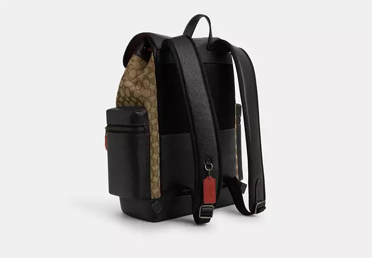 672 - COACH Sprint Backpack In Signature Jacquard