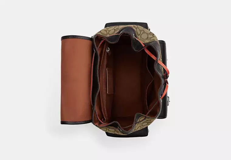 672 - COACH Sprint Backpack In Signature Jacquard