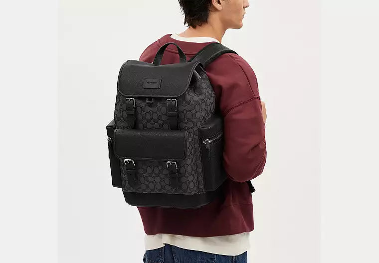 673 - COACH Sprint Backpack In Signature Jacquard