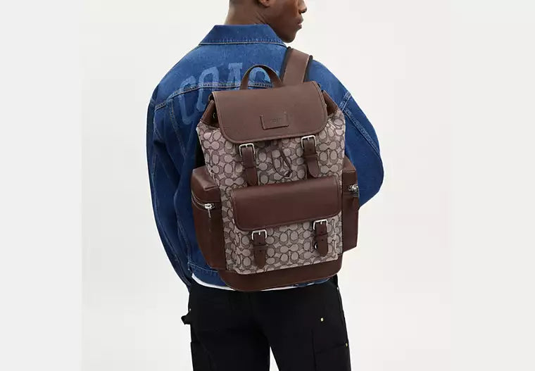 674 - COACH Sprint Backpack In Signature Jacquard