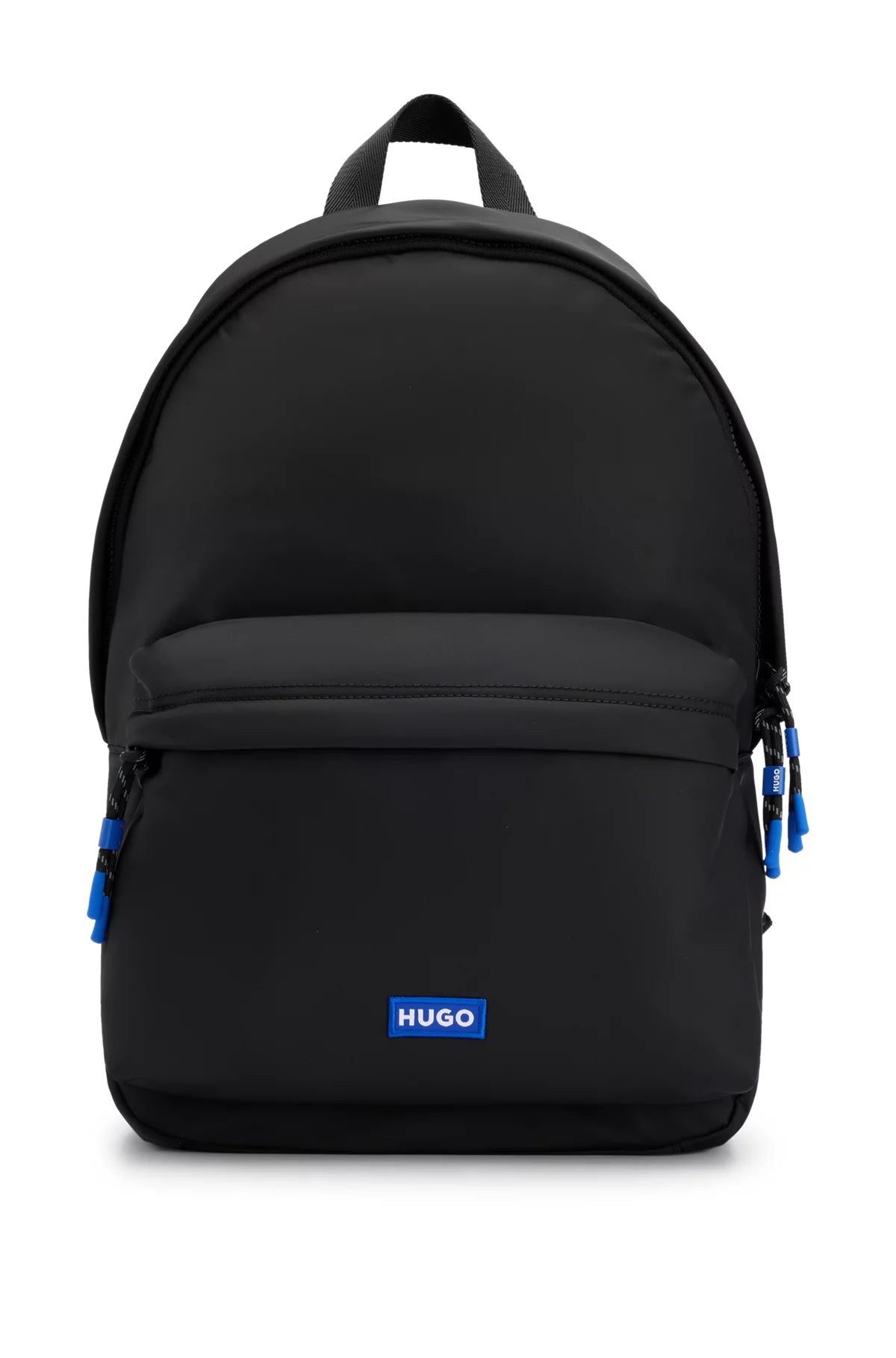 676 - HUGO BOSS Twill backpack with blue logo label