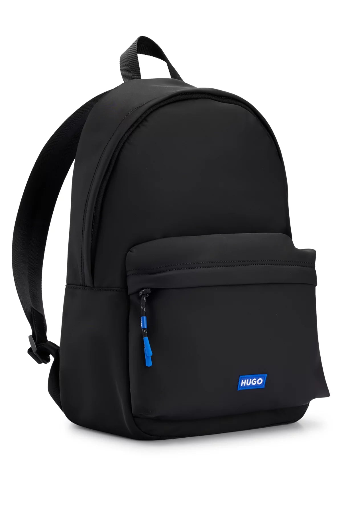 676 - HUGO BOSS Twill backpack with blue logo label